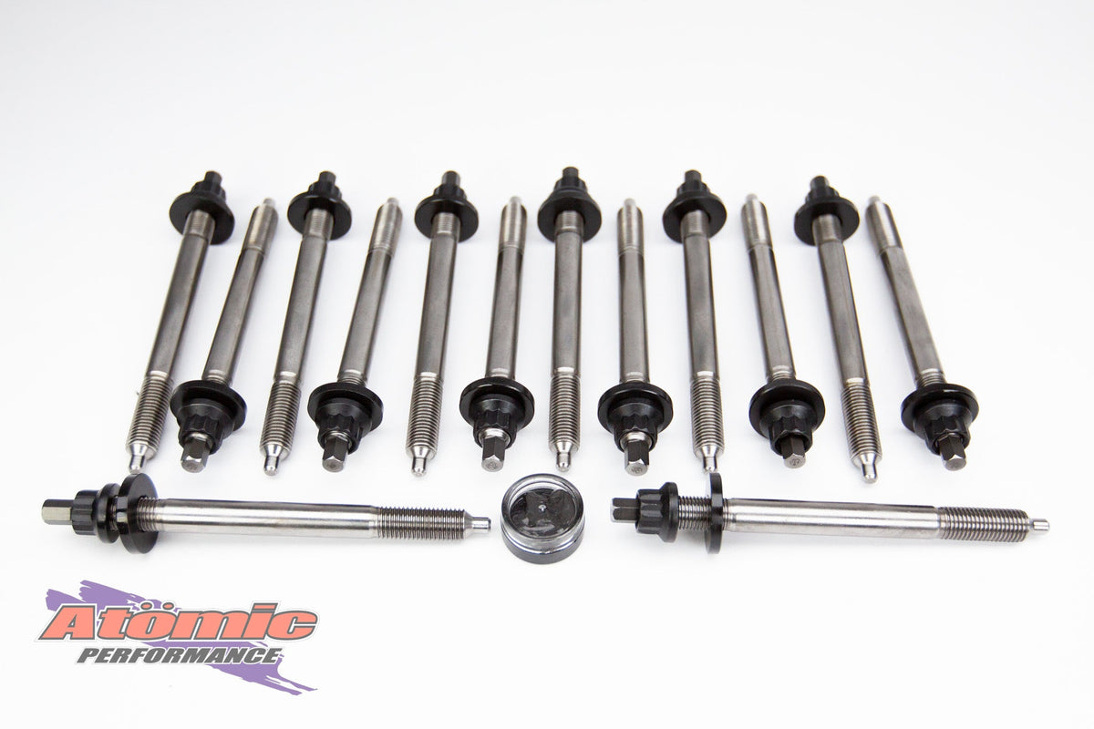 Atomic 306651-TS H13 tool steel Ford Barra head studs